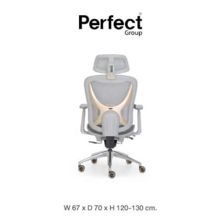 เก้าอี้เกมมิ่ง Perfect รุ่น GRAMMY SERIES สีขาว